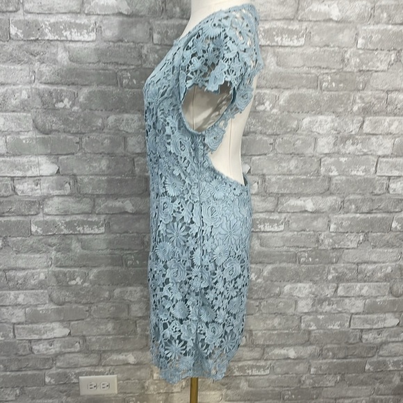 Lulus Romance Language Light Blue Backless Lace Dress - Picture 4 of 11